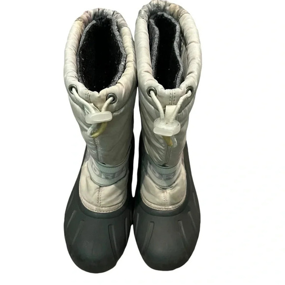 Sorel girls youth Cub Light Pink Floral Print Snow Boots SZ 3 winter waterproof - Picture 12 of 13